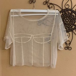 Transparent Zara Crop Top